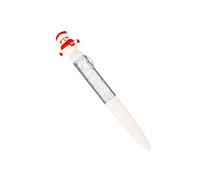 Elnwnnkc Stylo à encre gel, design dessin animé avec prise en main douce, instrument d'écriture lisse pour utilisation et collection de papeterie, stylo gel de silicone de Noël