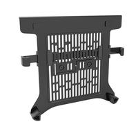 Elnwnnkc Support de bureau pour ordinateur portable jusqu'à 17 pouces ventilé pour ordinateur portable avec clips extensibles