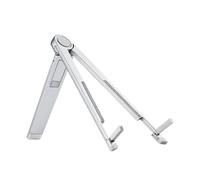 Elnwnnkc Support de tablette ergonomique pliable en aluminium pour bureau - Hauteur réglable pour travail collaboratif - Rangement facile