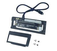 Elnwnnkc Support EGPU pour ordinateur portable NVMe Station d'accueil externe GPU pour cartes PCIe externes et GPU Dock Frame Metal Enclosure for GPU
