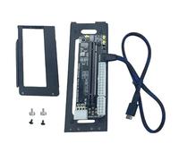 Elnwnnkc Support EGPU pour ordinateur portable NVMe Station d'accueil externe GPU pour cartes PCIe externes et GPU Dock Frame Metal Enclosure for GPU