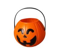 Elnwnnkc Support lumineux en forme de citrouille sûr pour les enfants - Décoration d'Halloween - Accessoire de fête - Seau à bonbons - Décoration de fête d'Halloween