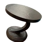 Elnwnnkc Table D'extrémité Ronde pour Maisons De Poupée Miniatures À L'échelle 1/12 pour Salon Réaliste Décoration Salle À Manger Meubles D'affichage Scène Miniature End Table