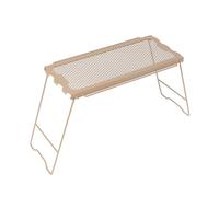 Elnwnnkc Tables Pliantes Portable léger Pique-Nique Bureau Tables de Camp compactes Bureau de Camping Grille de Cuisson Overfire Cooking Grate Overfire