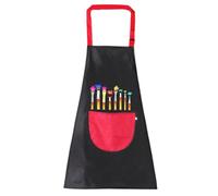 Elnwnnkc Tablier de peinture pour avec poche Tablier d ' artisanat pour Cuisine sans manches Blouse d ' art pour tout-petits pour le dessin artistique Cuisson Peinture pour