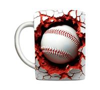 Elnwnnkc Tasse à café à poignée ergonomique, avec thèmes de sport de balle dynamique, tasse de capacité pour boissons chaudes et froides, tasse d ' équipe à collectionner