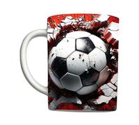 Elnwnnkc Tasse à café à poignée ergonomique, avec thèmes de sport de balle dynamique, tasse de capacité pour boissons chaudes et froides, tasse d ' équipe à collectionner