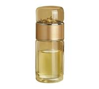 Elnwnnkc Tasse à thé moderne avec passoire à double paroi en verre borosilicate pour séparation de l'eau, tasse de séparation des thés pour les amateurs de thés