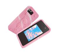 Elnwnnkc Téléphone avec Appareil Photo Éducatif pour avec Mise Point 200MP Écran 3 Pouces 14 Jeux Lecteur De Musique Étui en Silicone Jeux d'apprentissage Interactifs Smartphone Jouet