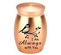 Elnwnnkc Urne funéraire pour hommage durable et décorations, motif oiseau élégant sculptant des mots doux pour chiens