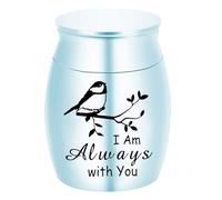Elnwnnkc Urne funéraire pour hommage durable et décorations, motif oiseau élégant sculptant des mots doux pour chiens