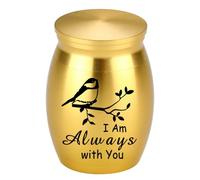 Elnwnnkc Urne funéraire pour hommage durable et décorations, motif oiseau élégant sculptant des mots doux pour chiens