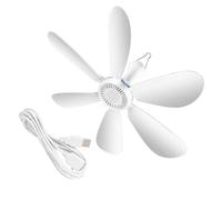 Elnwnnkc Ventilateur de Plafond USB Miniature Pliable, avec opérations silencieuses à Distance, pour Camping, Voyages, Bureaux, dortoir, Portable, Suspendu, USB Silencieux