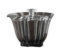 Elnwnnkc Verre unique Gaiwan Cuisine Drinkware Maisons sûres et saines Accessoires de brassage de thé Convient amateurs de thé Présent Tasse de relaxation bureau