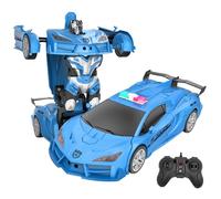 Elnwnnkc Voiture Robot Télécommandée Convertible Jouet De Transformation Fonction De Dérive Véhicule Électrique Télécommandé pour Garçons Et Filles Voiture Robot sans Fil Anti-interférence