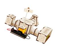 Elnwnnkc Wooden Space Exploration Science Craft Kits for Kids Hands on Educational Toy Building Model Craft Learning Toy Space Exploration Model Set