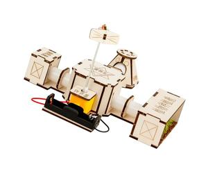 Elnwnnkc Wooden Space Exploration Science Craft Kits for Kids Hands on Educational Toy Building Model Craft Learning Toy Space Exploration Model Set