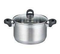 ELO 12225 M.GD 24 cm série tourmaline induction acier inoxydable satiné poignées en plastique antidérapant avec échelle en litre et système de dosage d'huile