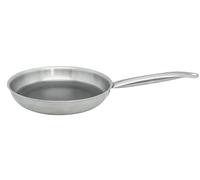 Elo 3582826 Poêle acier inoxydable 18/10, poêle sans PFAS, poêle antiadhésive, poêle induction, revêtement antiadhésif minéral sans PFAS, Acier inoxydable 18/10, Acier inox, Aluminium, Gris alu, 28 cm