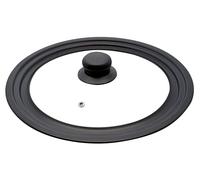 Elo 4001626 Couvercle de Cuisine Universel 16/18/20 cm, Couvercle de Casserole ou Poêle Adaptable, Verre, Acier au Carbone, Plastique, 22,5 x 22,5 x 5 cm, Noir 2