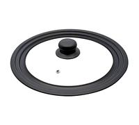 Elo 4003026 Couvercle de cuisine universel, Couvercle de cuisine adaptable 24/26/28cm, Verre, Acier au carbone, Noir 1