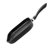 Elo 9154826 Poêle Gril 28 cm Carrée en Fonte d'Aluminium, Antiadhésif ILAG, Pour Griller Viandes Légumes et Poissons, Tous Feux Dont Induction, Lave-Vaisselle, Poignée Plastique, Noir