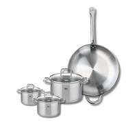 Set de 1 Poêle de cuisson 32 cm et 3 faitouts 12, 14 et 20 cm Elo Profi Citrin Elo