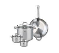 Set de 1 Poêle de cuisson 32 cm et 3 faitouts 12, 14 et 26 cm Elo Profi Citrin Elo