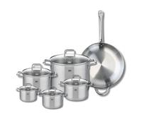 Set de 1 Poêle de cuisson 32 cm et 5 faitouts 12, 14, 16, 20 et 26 cm Elo Profi Citrin Elo