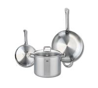 Ensemble de 2 Poêles de cuisson 24 et 32 cm et 1 faitout 26 cm Elo Profi Citrin Elo