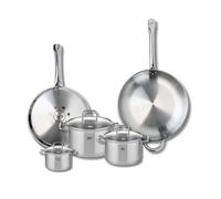 Ensemble de 2 Poêles de cuisson 28 et 32 cm et 3 faitouts 12, 16 et 20 cm Elo Profi Citrin Elo