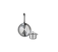 Ensemble de 1 Poêle de cuisson 24 cm et 1 faitout 12 cm Elo Profi Citrin Elo