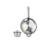 Ensemble de 1 Poêle de cuisson 32 cm et 1 faitout 12 cm Elo Profi Citrin Elo