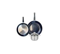 Ensemble de 2 Poêles de cuisson 20 et 24 cm et 1 faitout 12 cm Elo Prima Brillant Elo