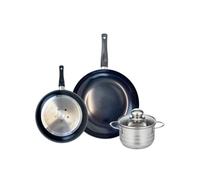 Ensemble de 2 Poêles de cuisson 24 et 32 cm et 1 faitout 16 cm Elo Prima Brillant Elo