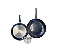 Ensemble de 2 Poêles de cuisson 28 et 32 cm et 1 faitout 12 cm Prima Brillant Elo