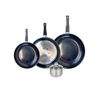 Ensemble de 3 Poêles de cuisson 24, 28 et 32 cm et 1 faitout 12 cm Elo Prima Brillant Elo