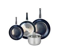 Ensemble de 3 Poêles de cuisson 24, 28 et 32 cm et 1 faitout 20 cm Elo Prima Brillant Elo