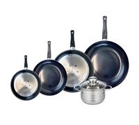 Ensemble de 4 Poêles de cuisson 20, 24, 28 et 32 cm et 1 faitout 16 cm Elo Prima Brillant Elo