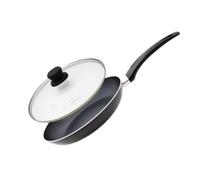 Elo 9801150 Poêle à frire anti-adhésive 32 cm de diamètre, Poêle de cuisson, convient à tout type de feux, couvercle, couvercles, casseroles et poêles, Aluminium, Noir, Verre, 32 cm