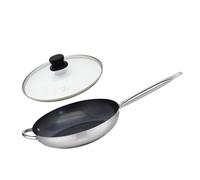 Set Poêle de cuisson avec revêtement céramique sans PFAS et couvercle de cuisson en verre 32 cm Profi Therm Platinum Elo Elo