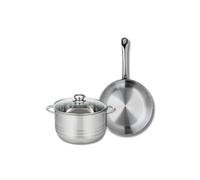 Ensemble de 1 Poêle de cuisson 28 cm et 1 faitout 24 cm Elo Profi Brillant Elo