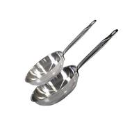 Elo 9903350 Lot de 2 poêles à frire en acier inoxydable 24 cm et 28 cm, poêle de cuisine inox, 2 poêles inox, 24 cm et 28 cm