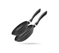Lot de 2 poêles à frire en fonte d'aluminium 24 cm et 28 cm Alucast Elo