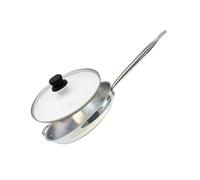 ELO 9905250 Ensemble de poêle et couvercle 32 cm, poêle à frire, poêle de cuisine, couvercle de cuisson, poele induction, verre, acier inoxydable, transparent, 32 cm