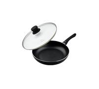 ELO 9905650 Lot de poêle et couvercle de 20 cm, poêle à frire, poêle induction, poêle de cuisine, Aluminium pressé, 20 cm