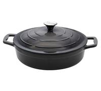 Elo Cocotte Basse Fonte Émaillée avec Couvercle 28 cm 3 L Induction
