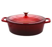 ELO Cocotte en fonte ovale 33 cm rouge