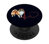Elo Dog Heartbeat EKG Funny Mes Chiens sont Mon Cardio PopSockets PopGrip Adhésif