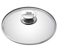 ELO Glasdeckel Galant Ø28cm mit Edelstahlrand und Edelstahlknauf